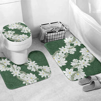 Ia Orana Tahiti Tiare Bathroom Set Sage Green Lei - Polynesian Pride