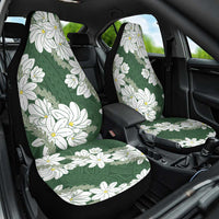 Ia Orana Tahiti Tiare Car Seat Cover Sage Green Lei - Polynesian Pride