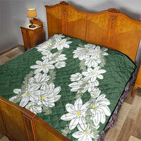 Ia Orana Tahiti Tiare Quilt Sage Green Lei - Polynesian Pride