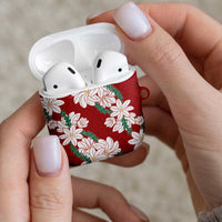 Ia Orana Tahiti Tiare AirPods Case Crimson Lei LT7 - Polynesian Pride