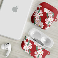 Ia Orana Tahiti Tiare AirPods Case Crimson Lei - Polynesian Pride
