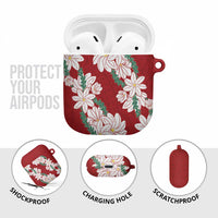 Ia Orana Tahiti Tiare AirPods Case Crimson Lei LT7 - Polynesian Pride