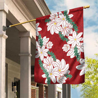 Ia Orana Tahiti Tiare Garden Flag Crimson Lei - Polynesian Pride