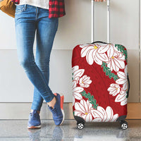 Ia Orana Tahiti Tiare Luggage Cover Crimson Lei LT7 - Polynesian Pride