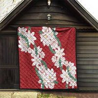 Ia Orana Tahiti Tiare Quilt Crimson Lei LT7 - Polynesian Pride