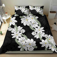 Ia Orana Tahiti Tiare Bedding Set Black Lei - Polynesian Pride