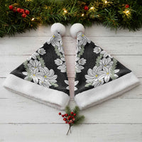 Ia Orana Tahiti Tiare Christmas Santa Hat Black Lei - Polynesian Pride