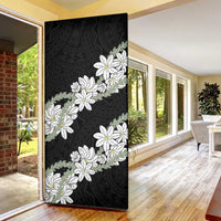 Ia Orana Tahiti Tiare Door Cover Black Lei - Polynesian Pride