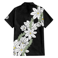 Ia Orana Tahiti Tiare Hawaiian Shirt Black Lei - Polynesian Pride