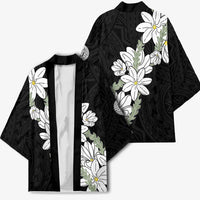 Ia Orana Tahiti Tiare Kimono Black Lei - Polynesian Pride
