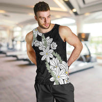 Ia Orana Tahiti Tiare Men Tank Top Black Lei - Polynesian Pride