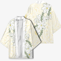Ia Orana Tahiti Tiare Kimono Lemon Yellow Lei - Polynesian Pride