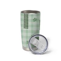 Hawaiian Quilt Tapa On Pastel Mint Palaka Motifs Tumbler Cup LT7 - Polynesian Pride