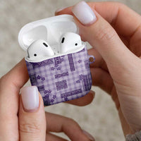 Hawaiian Quilt Tapa On Lilac Palaka Motifs AirPods Case