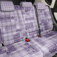 Hawaiian Quilt Tapa On Lilac Palaka Motifs Back Car Seat Cover