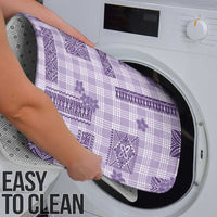 Hawaiian Quilt Tapa On Lilac Palaka Motifs Bathroom Set