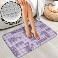Hawaiian Quilt Tapa On Lilac Palaka Motifs Bathroom Set