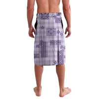 Hawaiian Quilt Tapa On Lilac Palaka Motifs Lavalava LT7 - Polynesian Pride
