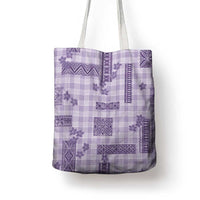 Hawaiian Quilt Tapa On Lilac Palaka Motifs Tote Bag