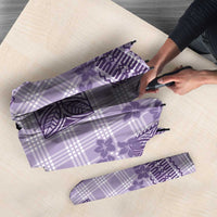 Hawaiian Quilt Tapa On Lilac Palaka Motifs Umbrella
