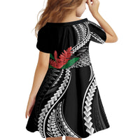AAPI Heritage Month Kid Short Sleeve Dress Samoa Teuila LT7 - Polynesian Pride