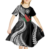 AAPI Heritage Month Kid Short Sleeve Dress Samoa Teuila LT7 - Polynesian Pride