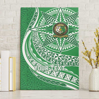 Tonga Liahona High School Personalized Canvas Wall Art Ngatu Tokelaufeletoa Motifs