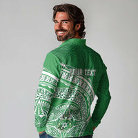 Tonga Liahona High School Personalized Long Sleeve Polo Shirt Ngatu Tokelaufeletoa Motifs