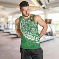 Tonga Liahona High School Personalized Men Tank Top Ngatu Tokelaufeletoa Motifs