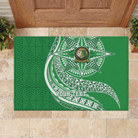 Tonga Liahona High School Personalized Rubber Doormat Ngatu Tokelaufeletoa Motifs