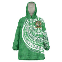 Tonga Liahona High School Personalized Wearable Blanket Hoodie Ngatu Tokelaufeletoa Motifs