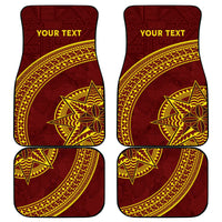 Tonga High School Car Mats THS Anniversary Ngatu Motif