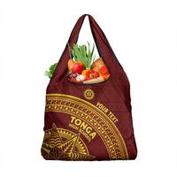Tonga High School Grocery Bag THS Anniversary Ngatu Motif