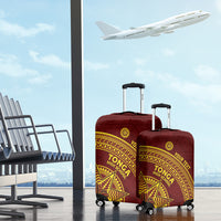 Tonga High School Luggage Cover THS Anniversary Ngatu Motif LT7 - Polynesian Pride