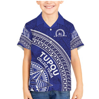 Tupou College Toloa Family Matching Mermaid Dress and Hawaiian Shirt Ngatu Tapa Mix Style