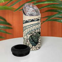 Aloha Hawaii Tapa 4 in 1 Can Cooler Tumbler Summer Green Hawaiian Ipu - Polynesian Pride