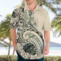 Aloha Hawaii Tapa Hawaiian Shirt Summer Green Hawaiian Ipu - Polynesian Pride