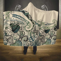 Aloha Hawaii Tapa Hooded Blanket Summer Green Hawaiian Ipu - Polynesian Pride