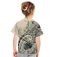 Aloha Hawaii Tapa Kid T Shirt Summer Green Hawaiian Ipu - Polynesian Pride