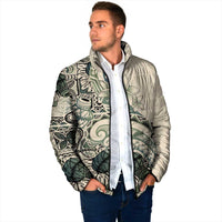 Aloha Hawaii Tapa Padded Jacket Summer Green Hawaiian Ipu - Polynesian Pride