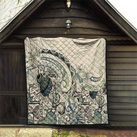 Aloha Hawaii Tapa Quilt Summer Green Hawaiian Ipu - Polynesian Pride