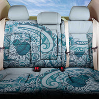 Aloha Hawaii Tapa Back Car Seat Cover Cool Turquoise Hawaiian Ipu - Polynesian Pride