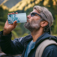 Aloha Hawaii Tapa 4 in 1 Can Cooler Tumbler Cool Turquoise Hawaiian Ipu - Polynesian Pride