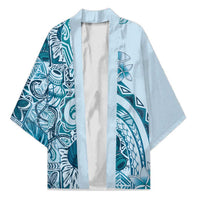 Aloha Hawaii Tapa Kimono Cool Turquoise Hawaiian Ipu - Polynesian Pride