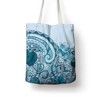 Aloha Hawaii Tapa Tote Bag Cool Turquoise Hawaiian Ipu - Polynesian Pride