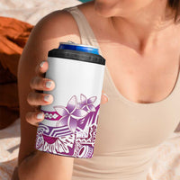 Aloha Hawaii Tapa 4 in 1 Can Cooler Tumbler Vibrant Fuchsia Hawaiian Ipu - Polynesian Pride