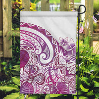 Aloha Hawaii Tapa Garden Flag Vibrant Fuchsia Hawaiian Ipu - Polynesian Pride
