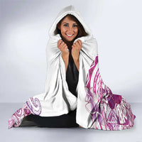 Aloha Hawaii Tapa Hooded Blanket Vibrant Fuchsia Hawaiian Ipu - Polynesian Pride