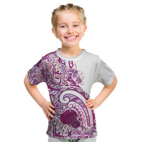 Aloha Hawaii Tapa Kid T Shirt Vibrant Fuchsia Hawaiian Ipu - Polynesian Pride