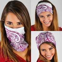 Aloha Hawaii Tapa Neck Gaiter Vibrant Fuchsia Hawaiian Ipu - Polynesian Pride